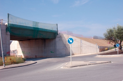 Intersecció entre els carrers d'Antonio Machado i del Vallès