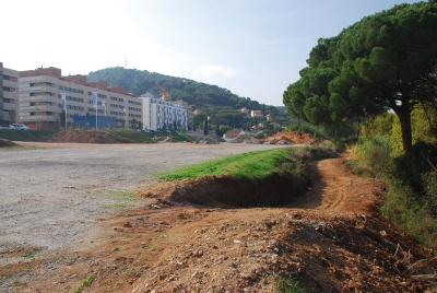 Vista del camí des de la llera del riu