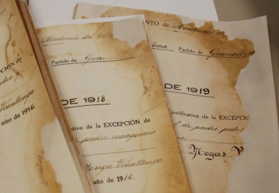 Detall dels treballs de restauració realitzats