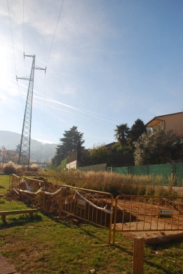 Vista del Parc del torrent de Vinyes Velles des de l'avinguda de Barcelona