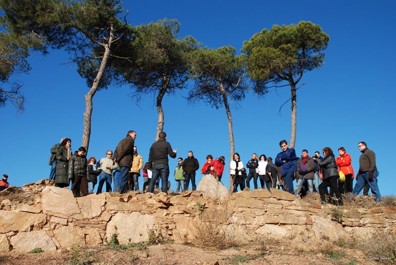 Darrera visita al jaciment, realitzada el 20 de desembre de 2009 (Foto: Segis Gómez)