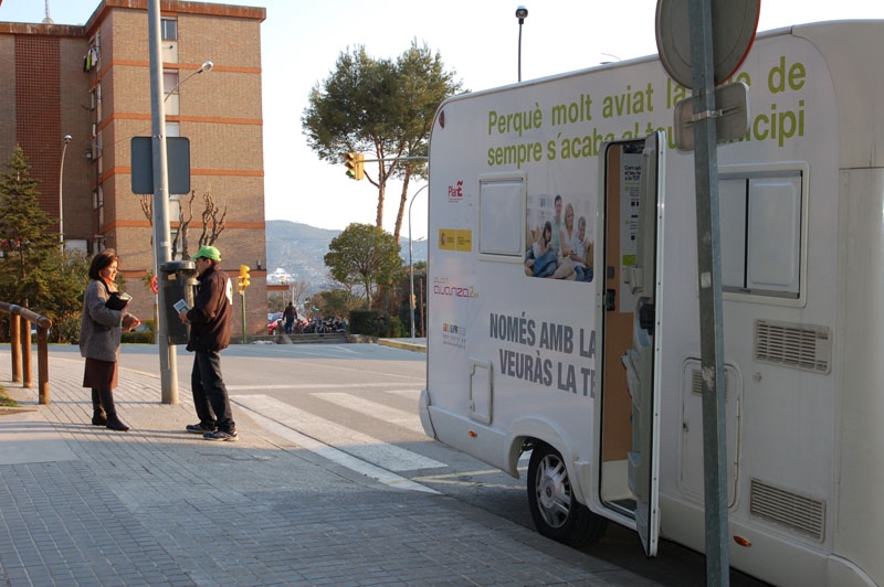 Punt d'Informació al carrer de les Hermanas de la Virgen Niña